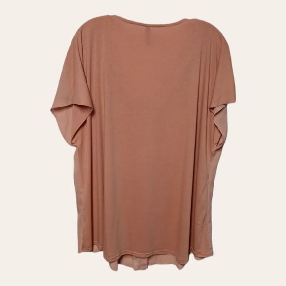 Massini V-Neck Lightweight Ginger Color Career Top NWT's - Picture 2 of 3